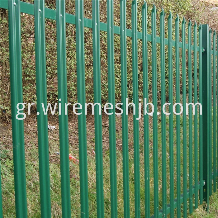 Plastic Coated Palisade Fencing